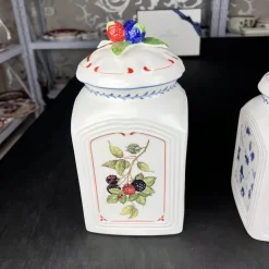 Vintage Deutsches Obstglas - Versiegelter Küchenbehälter