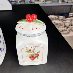 Vintage Deutsches Obstglas - Versiegelter Küchenbehälter