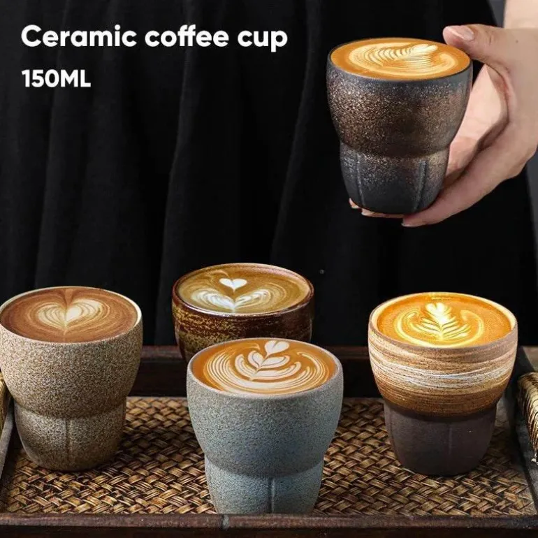 Vintage Espressotassen-Set – Kung-Fu-Teetassen für das Home Office