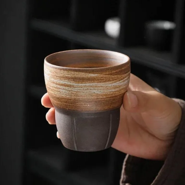 Vintage Espressotassen-Set – Kung-Fu-Teetassen für das Home Office