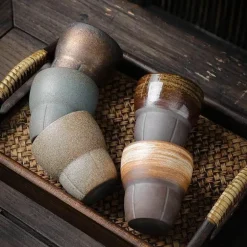 Vintage Espressotassen-Set – Kung-Fu-Teetassen für das Home Office