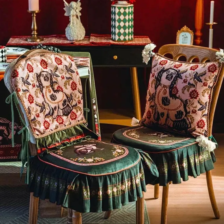 Vintage Esszimmerstuhl-Schonbezug - Akzentstuhl-Schutz für Veranstaltungen