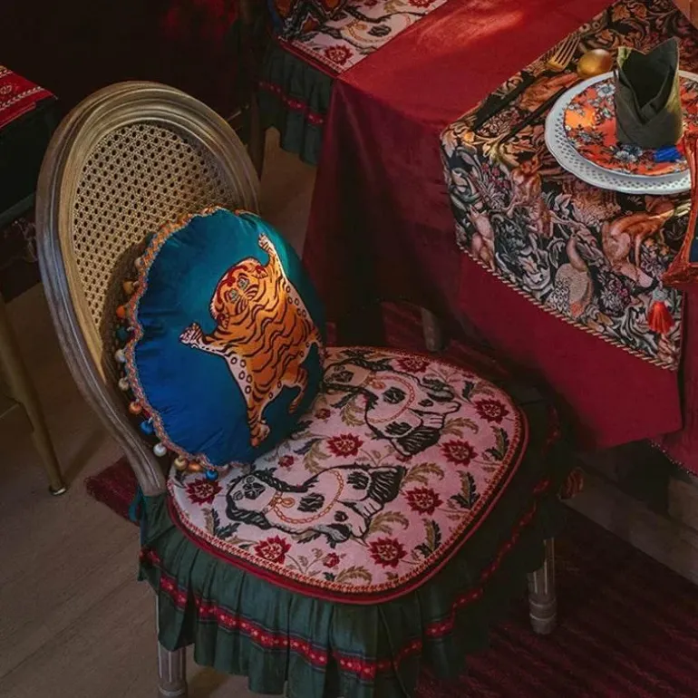 Vintage Esszimmerstuhl-Schonbezug - Akzentstuhl-Schutz für Veranstaltungen