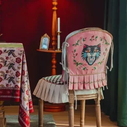 Vintage Esszimmerstuhl-Schonbezug - Akzentstuhl-Schutz für Veranstaltungen