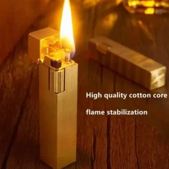 Vintage Feuerzeug mit Kupferflamme – handgefertigtes Design