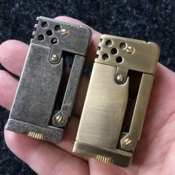 Vintage Feuerzeug mit seitlicher Zündung – Retro-Flammenwerkzeug