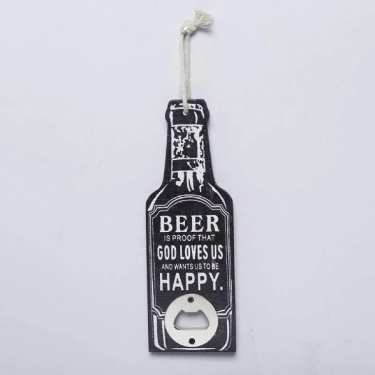 Vintage Flaschenöffner aus Holz - Retro Bar Tool