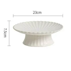 Vintage Gestreiftes Esstischset aus Keramik - Küchengeschirr