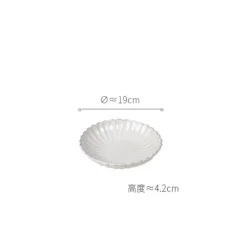 Vintage Gestreiftes Esstischset aus Keramik - Küchengeschirr