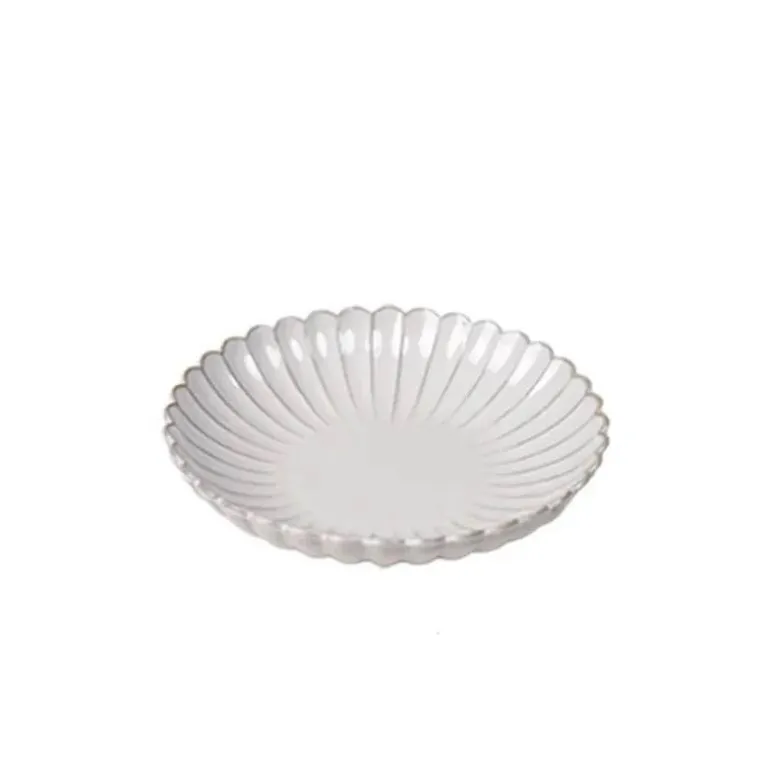 Vintage Gestreiftes Esstischset aus Keramik - Küchengeschirr