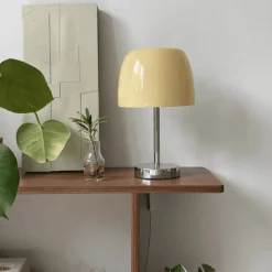 Vintage Glas Tischlampe - Elegante Wohnbeleuchtung Dekor