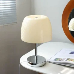 Vintage Glas Tischlampe - Elegante Wohnbeleuchtung Dekor