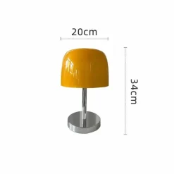 Vintage Glas Tischlampe - Elegante Wohnbeleuchtung Dekor