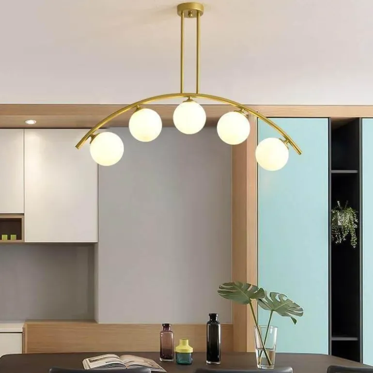 Vintage Gold Chandelier - Elegant European Light Fixture