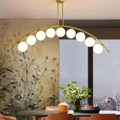 Vintage Gold Chandelier - Elegant European Light Fixture