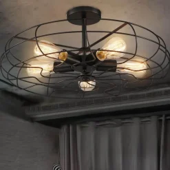 Vintage Hanging Lamp - Retro Industrial Ceiling Light Fixture