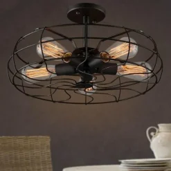 Vintage Hanging Lamp - Retro Industrial Ceiling Light Fixture