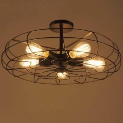 Vintage Hanging Lamp - Retro Industrial Ceiling Light Fixture