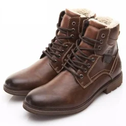 Vintage Herren Winterstiefel - Warmes modisches Schuhwerk