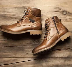 Vintage Herren Winterstiefel - Warmes modisches Schuhwerk