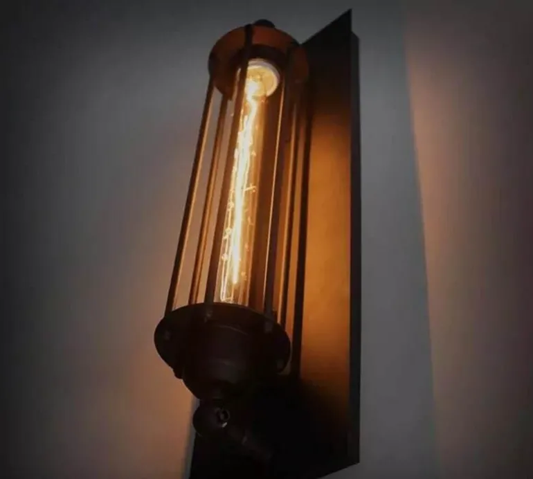 Vintage Industrial LED Wall Sconce Lamp