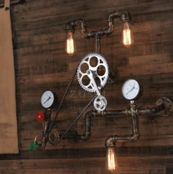 Vintage Industrielle Wandleuchte - Retro Gear Fixture