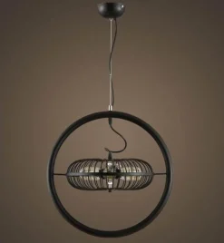 Vintage Iron Retro Ceiling Fan Chandelier Lamp