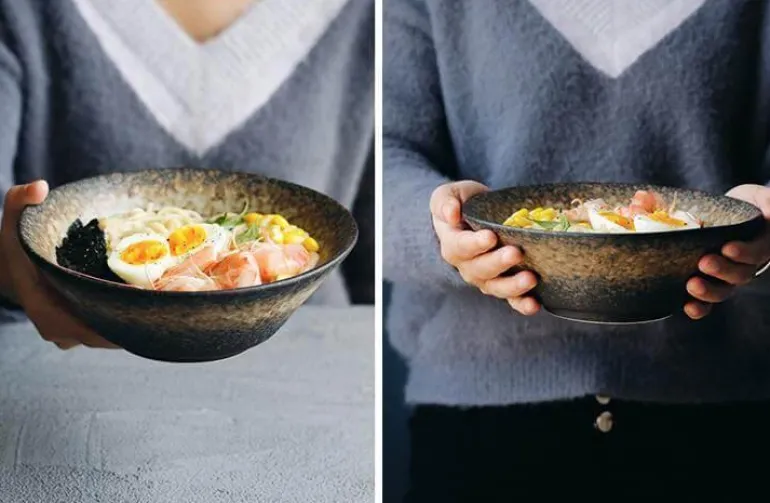 Vintage japanische Keramikschalen - Kreatives Wohn- und Küchendekor