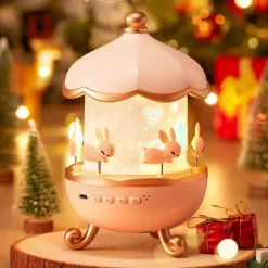 Vintage Karussell Projektorlampe - Rotierendes Lichtdekor