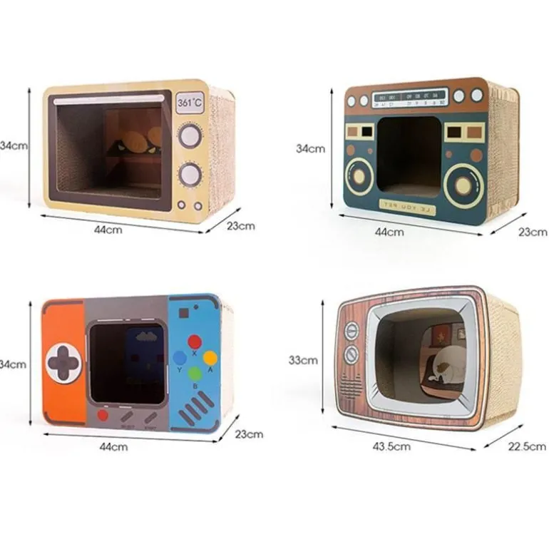 Vintage Katzenkratzbrettbett - DIY Haustiermöbel