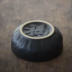 Vintage Keramik Reiseteekanne - Elegante tragbare Teekanne