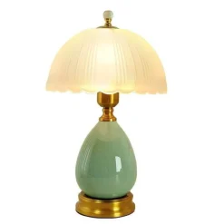 Vintage Keramik Tischlampe - Dekorative Beleuchtungsvorrichtung