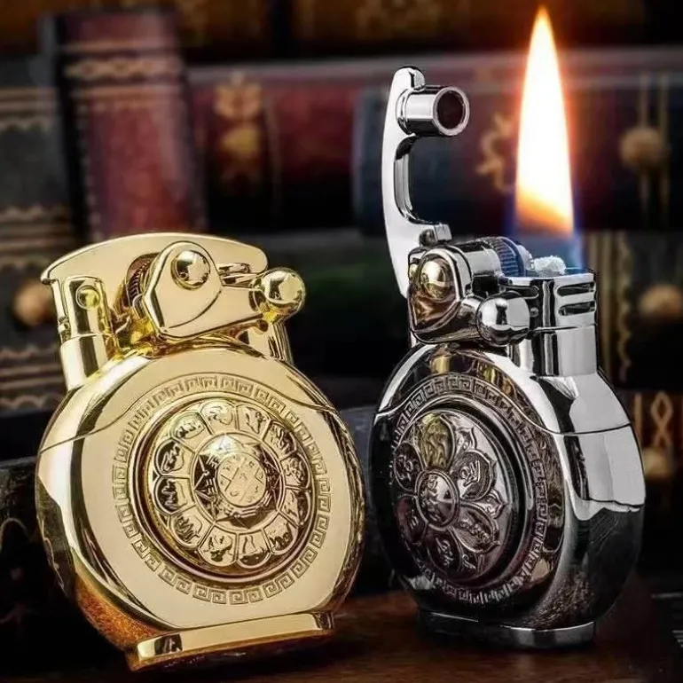 Vintage Kerosinfeuerzeug - Automatische Drehzündung