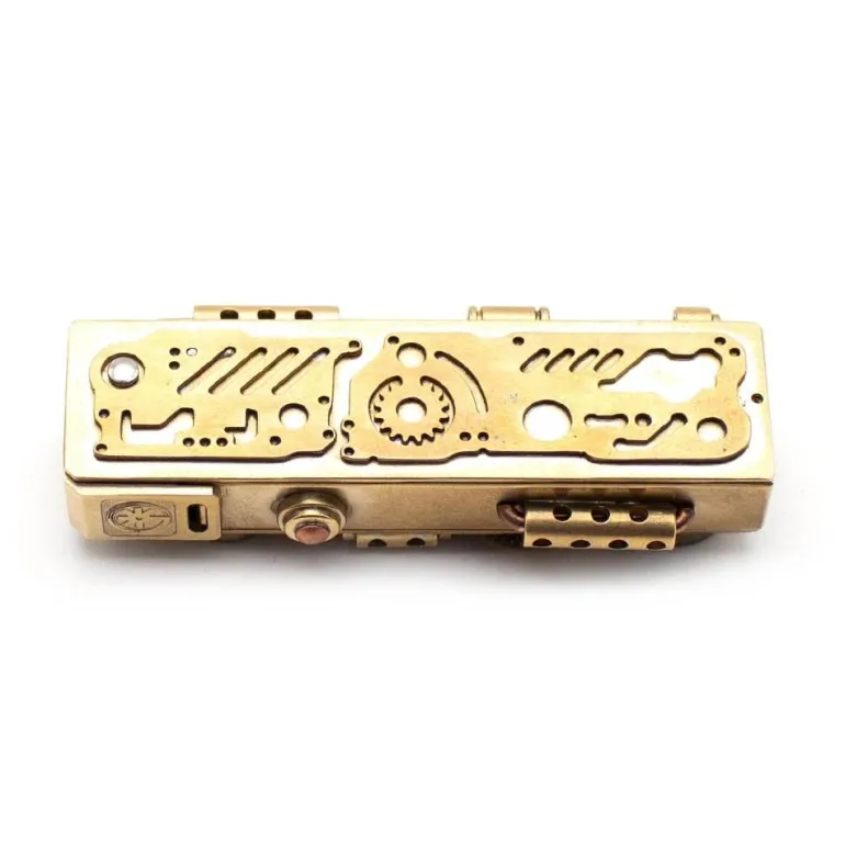 Vintage Kerosinfeuerzeug - Uhrwerk Flammendesign