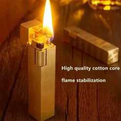 Vintage Kupfer Kerosin Feuerzeug - Handgemachtes Retro Flammenwerkzeug