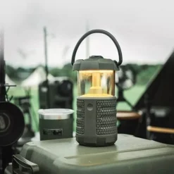 Vintage LED-Außenlautsprecherlampe - Gartenleuchte im Retro-Stil