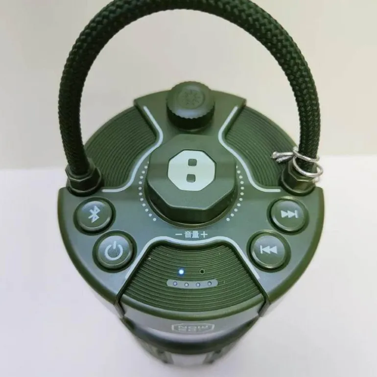 Vintage LED-Außenlautsprecherlampe - Gartenleuchte im Retro-Stil