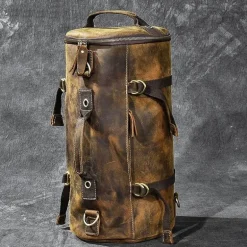 Vintage Lederrucksack - Klassische Herren Messenger Bag