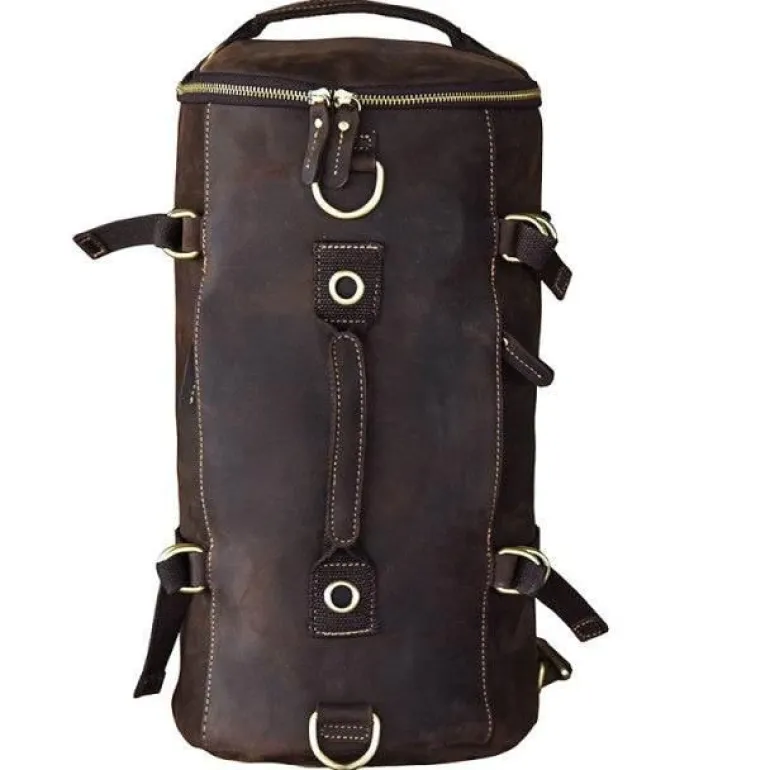 Vintage Lederrucksack - Klassische Herren Messenger Bag