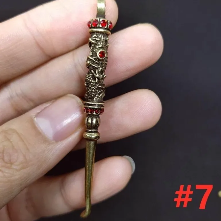 Vintage Messing Schlüsselanhänger - Retro Mini Werkzeug Accessoire