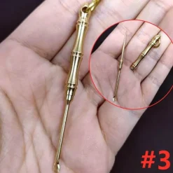 Vintage Messing Schlüsselanhänger - Retro Mini Werkzeug Accessoire