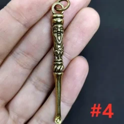 Vintage Messing Schlüsselanhänger - Retro Mini Werkzeug Accessoire