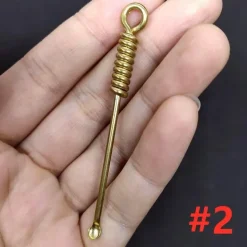 Vintage Messing Schlüsselanhänger - Retro Mini Werkzeug Accessoire