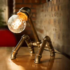 Vintage Metal Table Lamps - Retro Decor Lighting