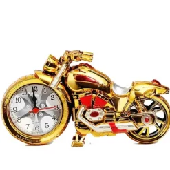 Vintage Motorrad Wecker - Retro Nachttischuhr