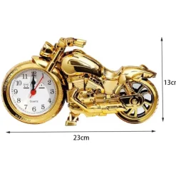 Vintage Motorrad Wecker - Retro Nachttischuhr