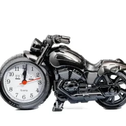 Vintage Motorrad Wecker - Retro Nachttischuhr