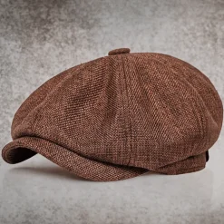Vintage Newsboy Cap – Klassische Schiebermütze für Damen und Herren