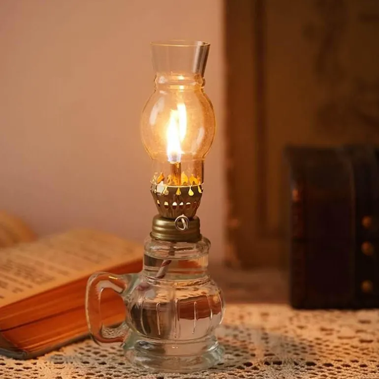 Vintage Petroleumlampe - Klassisches Öllichtdekor