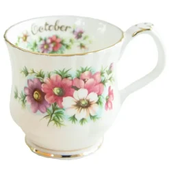 Vintage Phnom Penh Blumenbecher - Elegante Teetasse mit Handgriff für das Home Office